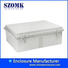 China szomk hinged platic waterproof electronics box plastic instrument housing device box 460*350*165mm AK-01-49 electrical junction box waterproof enclosure for circuit board manufacturer