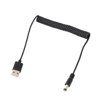 China 2 adern 24 AWG OD 3,0 mm usb-stecker auf dc 5521 aufladungsspirale Hersteller