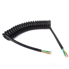 China 22 AWG 6 Ader 7 Ader 8 Ader Litze blanker Kupferdraht blanker PU-Mantel gewickeltes Stromkabel Hersteller