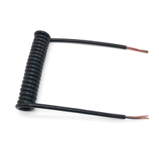 China 26 AWG verseilt blankes Kupfer schwarz 3-adriges, gewickeltes, einziehbares Kabel Hersteller