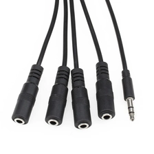 China 3,5-mm-Audio-Kabelschnittstelle für einen weiblichen 3,5-mm-Stereo-Kanal-Splitter Hersteller