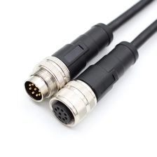 porcelana Fuente de fábrica de encargo cable negro M16, conector macho eléctrico M16 y hembra Circular fabricante