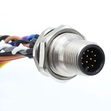 China M12 12-poliger Stecker für Front- oder Rückwandmontage mit 20-poligem Stecker Hersteller
