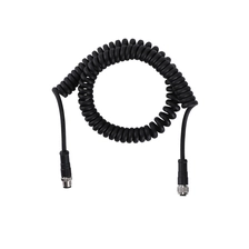China M12 3 4 5 6 8 12 17-poliger Stecker auf Buchse Spiralkabel Hersteller