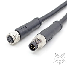 China M8 5-polige Rundsteckverbinder A, B, D, S, T und X-Code geschirmtes und ungeschirmtes PVC-Kabel Hersteller