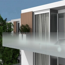 Çin 17.52mm dekorasyon degrade renk baskılı güvenlik sertleştirilmiş lamine cam korkulukları üretici firma