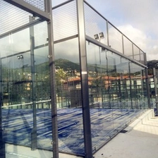 Chine CE SGCC standard 12mm 1/2 verre trempé verre trempé clair épaisseur 12mm pour Padel court fabricant