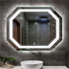 China China glass factory customized Illuminated Backlit bluetooth smart magic led light bathroom mirror prices manufacturer
