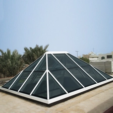 China Solução completa de cobertura de cúpula de vidro, cobertura de vidro, Clarabóia de estrutura de aço inoxidável com vidro fabricante