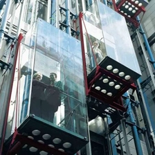China Wohngebäude dupont ultraklar PVB gebogenes gehärtetes laminiertes Glas Aufzugshersteller Hersteller