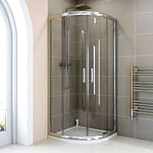 porcelana Puerta de ducha de vidrio laminado templado de seguridad, proveedor de recintos de baño en China fabricante