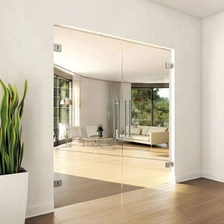 China 10mm 12mm porta de vidro temperado de vidro, 11,52mm 13.52mm porta de segurança de vidro laminado, porta de vidro de segurança sem moldura fabricante