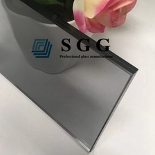 China 12.76mm light gray laminated toughened glass, 6mm+6mm PVB light gray sandwich tempered glass, 12.76mm Euro grey laminated glass manufacturer