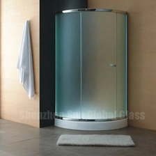 China Porta do banheiro do vidro geado da privacidade de 12mm, 12mm a u ghened a porta deslizante do chuveiro da separação do banheiro, 12mm esg  vsg vidro temperado para a cabine da mostra fabricante