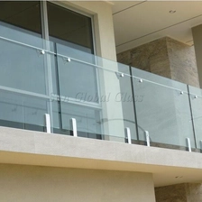 Chiny 13.52 laminowane, hartowane szkło poręcze, 664 ESG VSG szkło balustrada, 6 mm + 6 mm Podwójna warstwa szkła ogrodzenia producent