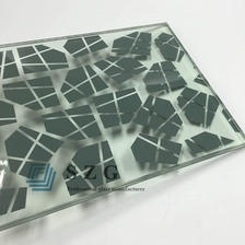 porcelana 13.52 mm pantalla de seda laminado de vidrio, 6 mm + 1.52 mm pvb + 6 mm de pantalla de seda laminado de vidrio, 664 serigrafía de serigrafía de vidrio laminado fabricante