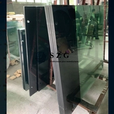 China 17.52 laminado temperado com desenho preto, 884 vidro temperado laminado, 8 + 8 impresso VSG ESG fabricante