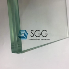 China 25.52mm HST silver reflective tempered laminated glass SGP film, 12.12.4 soft coating reflective tempered heat soaked SGP laminated glass manufacturer