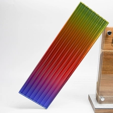 China Gradient Glass Manufacturers Custom Wired Art Glass /4+4 Double Tempered Laminated Glass Hersteller