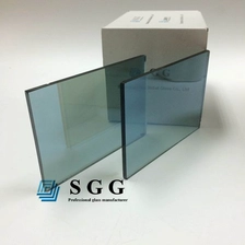 China 5,5 mm Ford blaues reflektierendes Glas Einweg, beschichtet 5,5 mm hellblau reflektierendes Glas einseitig, 5,5 mm reflektierendes Glas Ford blaue Farbe Beschichtung Hersteller