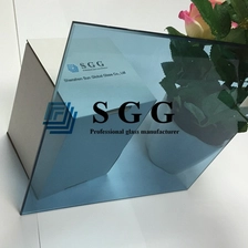 Chiny 5mm light blue tempered glass panels，5mm light blue toughened glass manufacturer, 5mm blue tempered safety glass producent