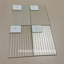 中国 6mmフロストリードガラス、6mm酸エッチングFL uテッドガラス、1/4インチObsc u再縦溝ガラス メーカー