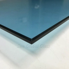 Chiny 6mm light blue tempered glass, 6mm ford blue toughened glass,blue tempered ssafety glass producent
