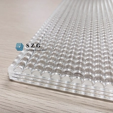 Cina vetro stratificato temperato reed a basso contenuto di ferro, vetro laminato temperato testurizzato scanalato ultra chiaro, vetro decorativo a costine di sicurezza extra chiaro produttore