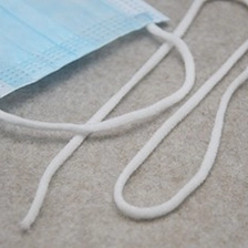 Ķīna Apaļa elastīgā saite vienreizējai medicīniskai sejas maskai apaļa ausu cilpa ražotājs