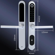 China Keyless Access Digital Tuya App Bluetooth Biometrische Fingerabdruck Aluminium Türschlösser in China Hersteller