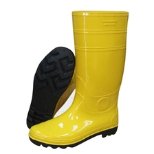 China 103Y yellow non safety oil resistant pvc rain boots manufacturer