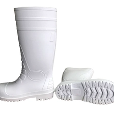 China 108-1 botas brancas do pvc da indústria alimentar com dedo do pé de aço fabricante