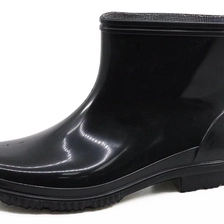 China JW-015 anti slip non safety ankle pvc glitter rain boots men manufacturer