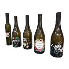 China Glass Wine Bottle UV Printing manufacturer