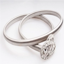 الصين 2014 new fashion woman silver stretch rhinestone fancy belt BT60002 الصانع