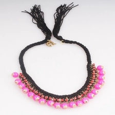 China Bohemia Rope Chain Bubble Beads Necklace manufacturer