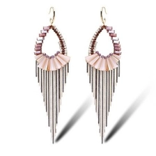 China Crystal earrings long temperament tassel banquet accessories Korean fashion earrings manufacturer