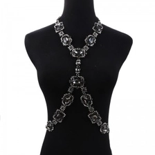 الصين Full Glass Crystal Body Chain Choker Necklace Women Jewelry 2018 الصانع