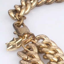 الصين Hiphop Street Dance Gold Chain Necklace الصانع