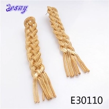 الصين Knot bangkok gold 2012 new design tassel earrings designs E30110 الصانع
