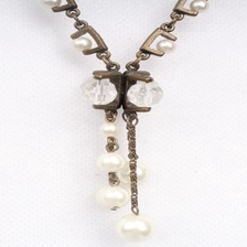中国 Pearl Beads Antique Gold Sweater Chain メーカー