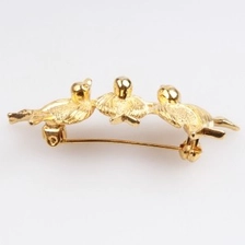 중국 Plain metal vintage costume jewelry birds brooches brooch P80012 제조업체