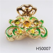 الصين Rhinestone hairstyles flower turquoise for wedding hair accessories H50007 الصانع