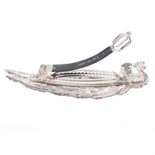 الصين Silver traditional crystal peacock feather hair accessories hairpin H50016 الصانع