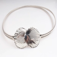 中国 Spain silver plated shell shape stretch sex lady belt BT60043 メーカー