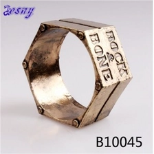China Star starfish metal alloy gold men fashion skull head bangle manufacturer