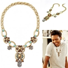 China antique gold free seed bead bracelet necklace jewelry set JS002 manufacturer