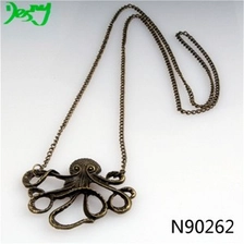الصين antique jewelry friendship squid pendant necklace N90262 الصانع