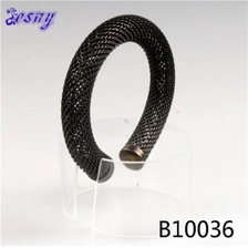 الصين antique jewelry plain metal tennis mesh cuff bracelet B10036 الصانع