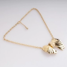 الصين cheap butterfly ties chains gold statement necklace N90348 الصانع